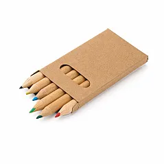 Pencil box with 6 coloured pencils