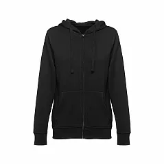 Women's hooded full zipped sweatshirt