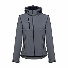 Women's softshell with removable hood