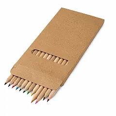 Pencil box with 12 coloured pencils