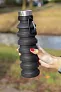  Leakproof collapsible silicon bottle with lid - XD Collection