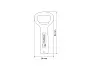 HOMER Aluminium bottle opener