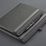 TEXTURE COLORE MAXI B5 notebook with elastic band, pen loop and coloured paper edges