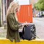 Bobby Compact anti-theft backpack Print