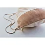 INDIA Drawstring bag w/ jute details