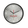 RONDO Wall clock w silver background