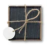 SLATE4 Slate coasters with EVA bottom