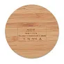 RUNDO Round wireless charger bamboo