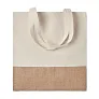 INDIA TOTE torba za kupovinu s detaljima od jute, 160 g/m²