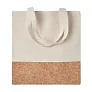 ILLA TOTE torba za kupovinu s detaljima od pluta, 160 g/m²