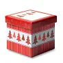 SNOWY Christmas bauble in gift box