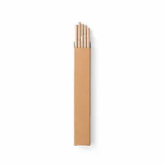 komplet od 10 slamki od kraft papira