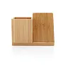  Calgary bamboo 5W wireless charger with pen holder