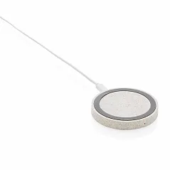 Wheat Straw 5W round wireless charging pad - XD Collection