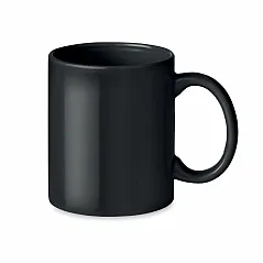 Coloured ceramic mug in box