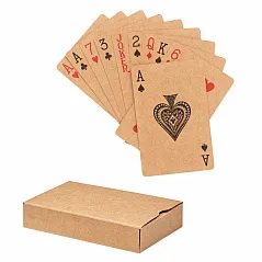 Playing cards in recycle paper