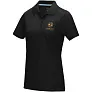 Graphite short sleeve women’s GOTS organic polo - Elevate NXT
