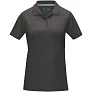 Graphite short sleeve women’s GOTS organic polo - Elevate NXT
