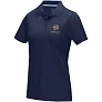Graphite short sleeve women’s GOTS organic polo - Elevate NXT