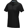 Graphite short sleeve women’s GOTS organic polo - Elevate NXT
