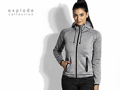 Women’s mélange hooded sweatshirt - EXPLODE
