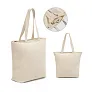 HACKNEY 100% cotton bag with zipper, 280 g/m²