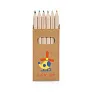 BIRD Pencil box with 6 coloured pencils