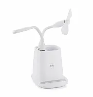 Wireless charger desk organizer