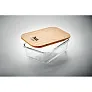 TUNDRA LUNCHBOX Glass lunchbox with bamboo lid