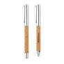 QUERCUS Metal Ball pen set in cork box