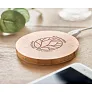 RUNDO Round wireless charger bamboo