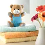 NICO Bear plush w/ advertising pants