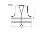 GLOW MESH fluorescent safety vest with reflective tapes - TEKTON PRO