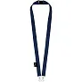 Adam recycled PET lanyard with two hooks - Bullet