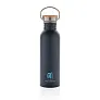  Modern stainless steel bottle with bamboo lid - XD Collection