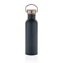  Modern stainless steel bottle with bamboo lid - XD Collection