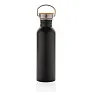  Modern stainless steel bottle with bamboo lid - XD Collection