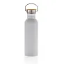  Modern stainless steel bottle with bamboo lid - XD Collection