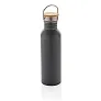  Modern stainless steel bottle with bamboo lid - XD Collection