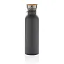  Modern stainless steel bottle with bamboo lid - XD Collection