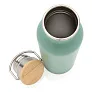 Modern stainless steel bottle with bamboo lid - XD Collection
