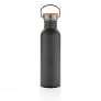  Modern stainless steel bottle with bamboo lid - XD Collection