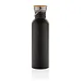  Modern stainless steel bottle with bamboo lid - XD Collection