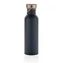  Modern stainless steel bottle with bamboo lid - XD Collection