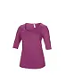  WOMEN’S TRI-BLEND DEEP SCOOP 1/2 SLEEVE TEE - Anvil