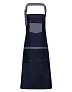  'DOMAIN' CONTRAST DENIM BIB APRON - Premier