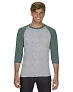  ADULT TRI-BLEND ¾ SLEEVE RAGLAN TEE - Anvil