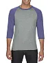  ADULT TRI-BLEND ¾ SLEEVE RAGLAN TEE - Anvil