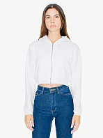 Ženska skraćena hoodica s patentom - American Apparel