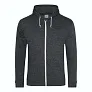  Siva zip hoodica - 225 g/m² - Just Hoods